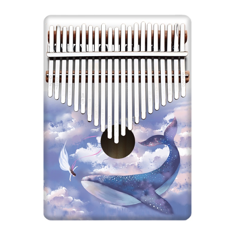 Musical Instruments Cartoon - สีสัน21 Key Kalimba เด็กการ์ตูน Thumb เปียโนแบบพกพาคีย์บอร์ดเครื่องดนตรีเริ่มต้นนิ้วมือเปียโนของขวัญสำหรับเด็กไอเดีย