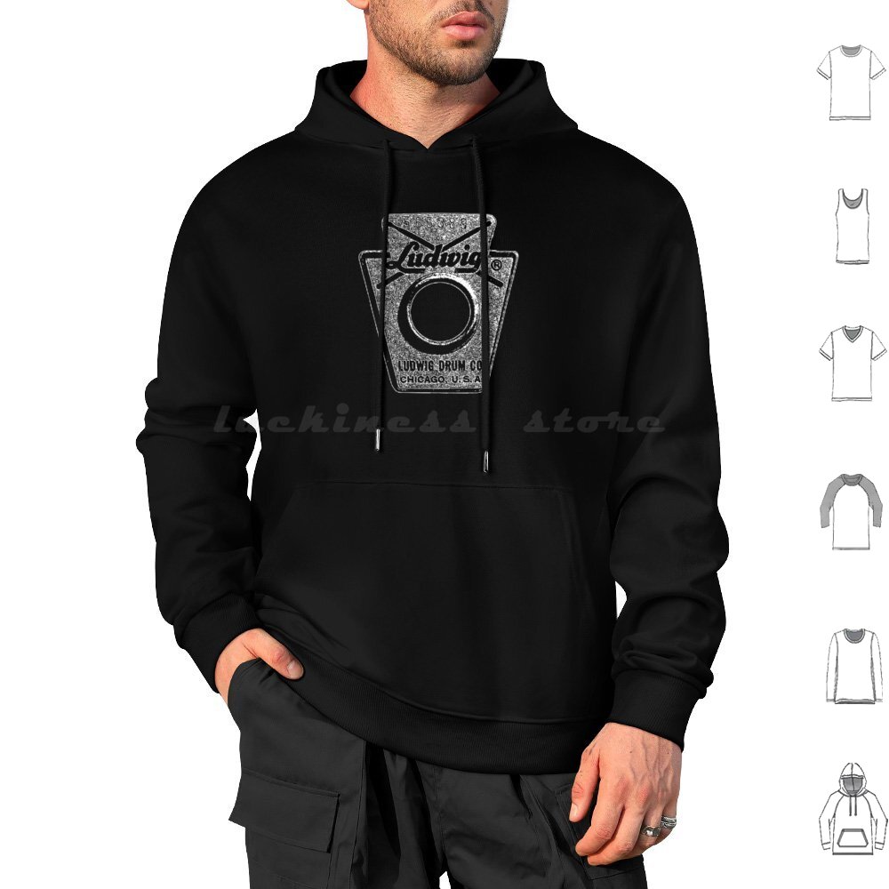 Musical Instrument Family - เสื้อฮู้ดลุยวก์ ดรัมส์ แขนยาว ลายครอบครัว ลุยวก์ ดรัมส์