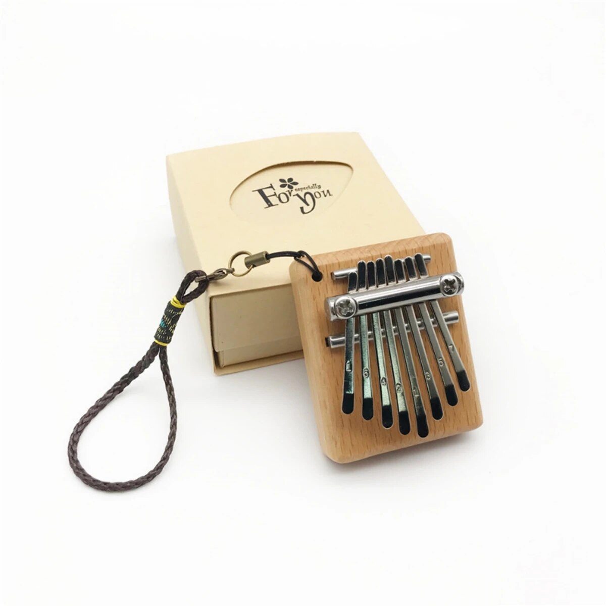 Musical Instrument Piano - มินิคาลิมบ้า8คีย์นิ้วหัวแม่มือเปียโน8โทนเสียงเครื่องดนตรีเปียโนนิ้วแบบพกพาชุดของขวัญที่สวยงามสำหรับเด็ก