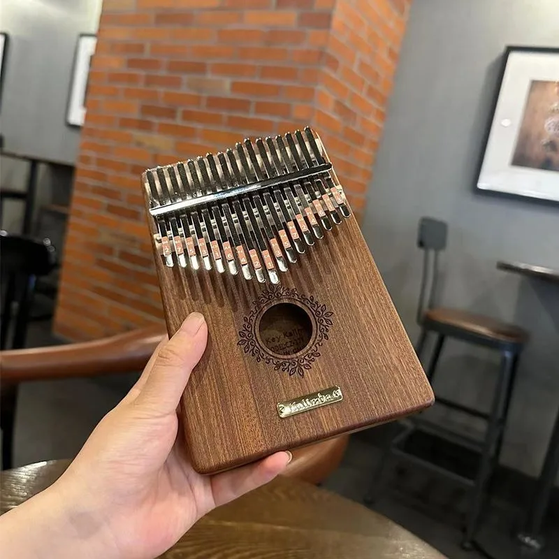 Musical Instrument Piano - คาลิมบาไม้แบบพกพาสำหรับเด็กเริ่มฝึกเล่นเปียโน17โทน34เสียงเครื่องดนตรีรักษาคีย์บอร์ด