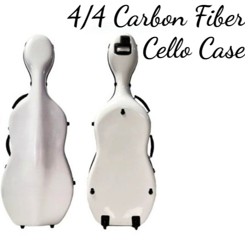 Musical Instrument Cello - 4/4 คาร์บอนไฟเบอร์เคสเชลโล่ป้องกันรอยขีดข่วนทนต่อการสึกหรอน้ำหนักเบาแบบพกพาไหล่กล่องเชลโล่เครื่องดนตรีอุปกรณ์เสริม