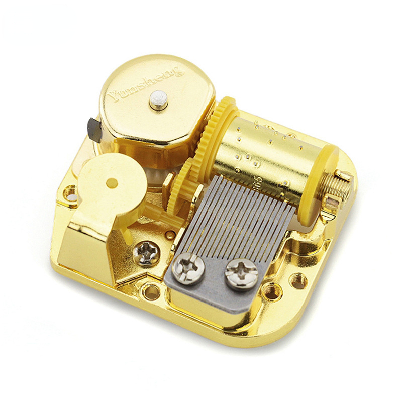 Musical Instrument Brands - Y 1PC Gold-Plated Windup Music Box