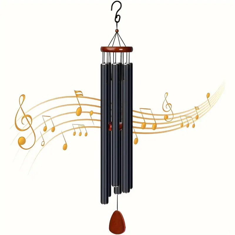 Wind Chime Tubular - 1 PC อลูมิเนียมหลอดกระดิ่งลมโลหะกระดิ่งลมนิ้วจี้ของขวัญโมเดิร์นและของขวัญที่เรียบง่ายตกแต่งบ้านจี้