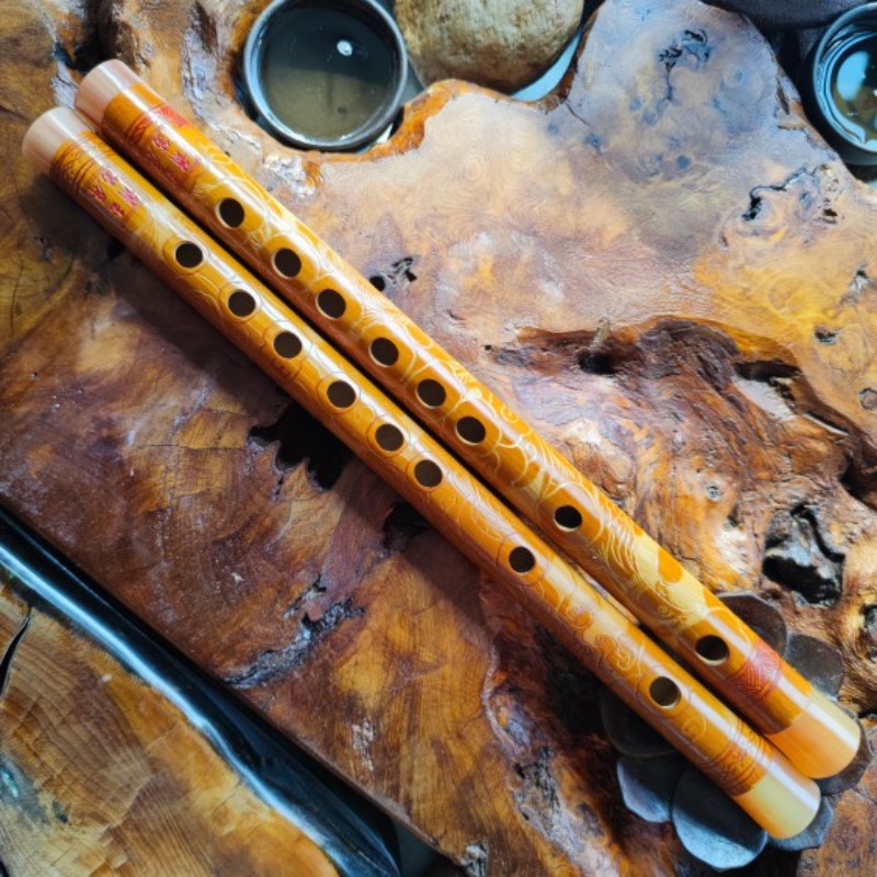 Musical Instrument I Play - ขลุ่ยไม้ไผ่สั้น สำหรับผู้เริ่มต้นและมืออาชีพ พกพาสะดวก ใช้ฝึกซ้อมและแสดง ขลุ่ยแบบจีนโบราณ เครื่องดนตรี