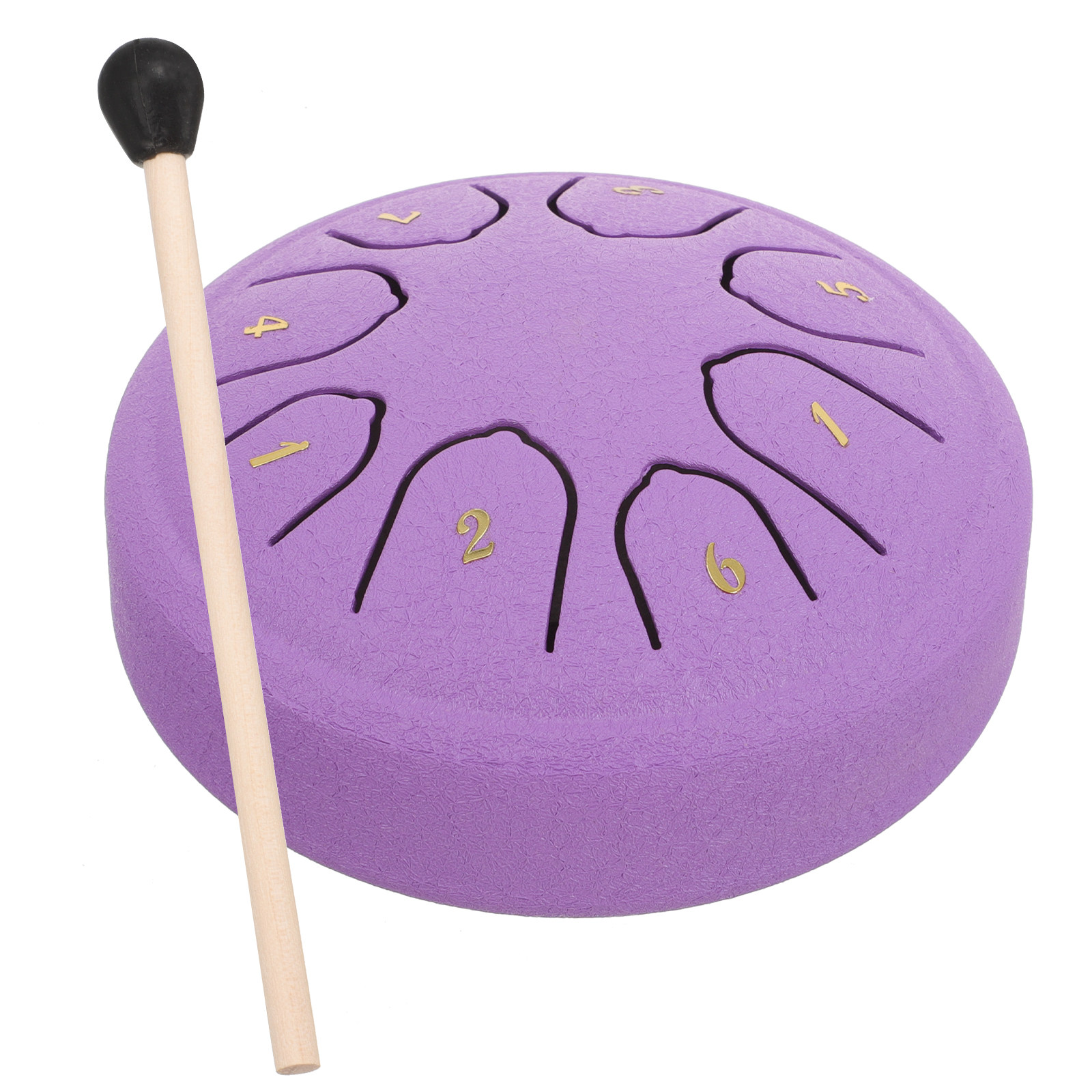 Musical Instrument Drum - ชุดกลองลิ้นเหล็กแบบพกพาขนาดกะทัดรัดสำหรับผู้เริ่มต้น ใช้สำหรับการบำบัดด้วยเสียงเพลง บรรเทาความเครียด ของขวัญเครื่องดนตรีเพอร์คัชชันแบบมือถือ