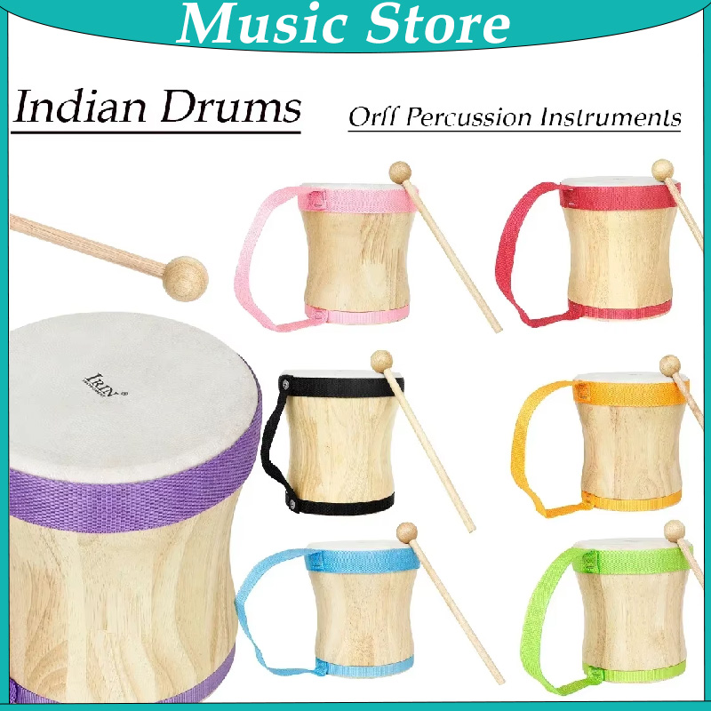 Musical Instrument Indian - IRIN กลองอินเดียมืออาชีพมือกลองไม้ Sheepskin กลอง Drumsticks Percussion