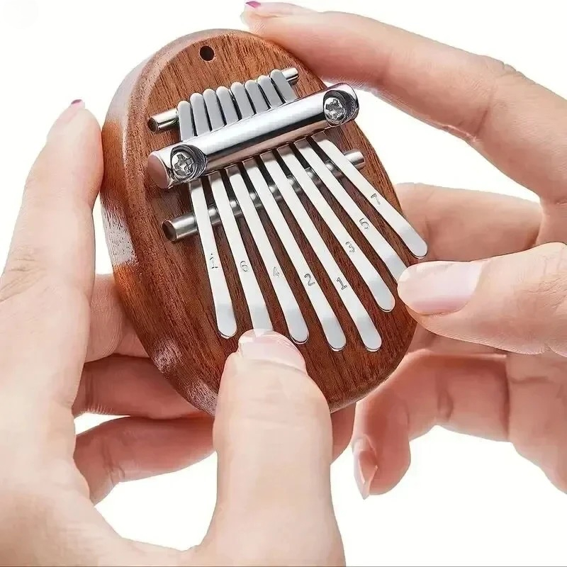 Musical Instrument Marimba - คาลิมบาไม้ขนาดเล็ก 8 คีย์ คุณภาพสูง ประณีต เป็นเปียโนนิ้วหัวแม่มือ