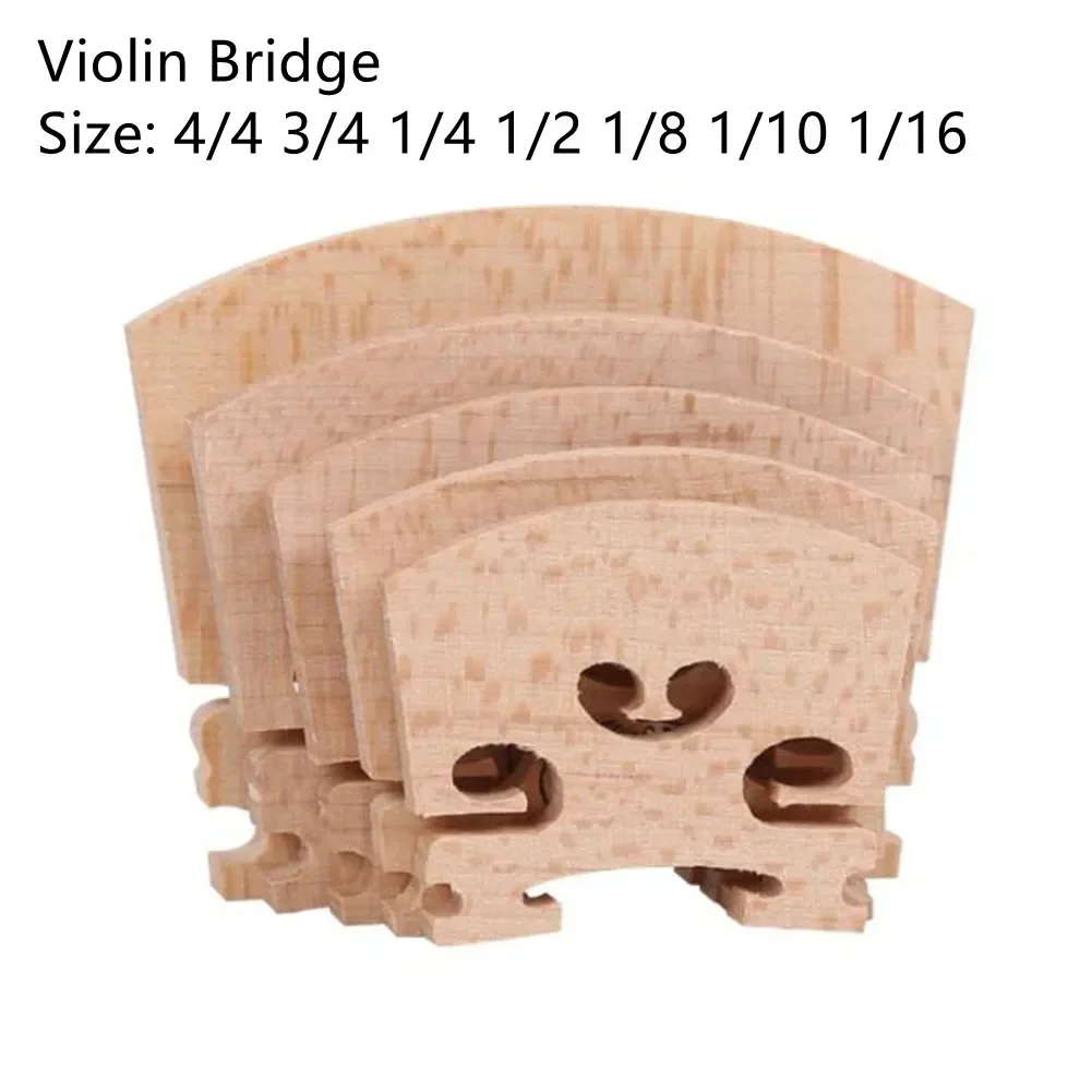 Musical Instrument Cello - ไวโอลินสะพานเมเปิลขนาด4/4,3/4,1/4,1/2,1/8,1/10,1/16อุปกรณ์ไวโอลิน Luthier อะไหล่ไวโอลินสะพานขนาดทั้งหมด