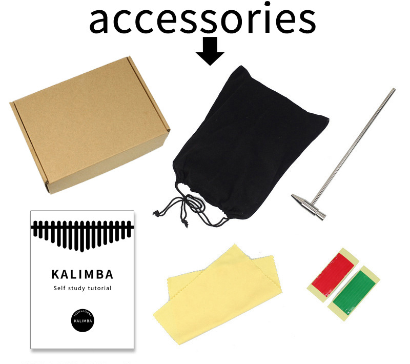 สีสัน21 Key Kalimba เด็กการ์ตู - Musical Instruments Cartoon บทวิจารณ์และราคา