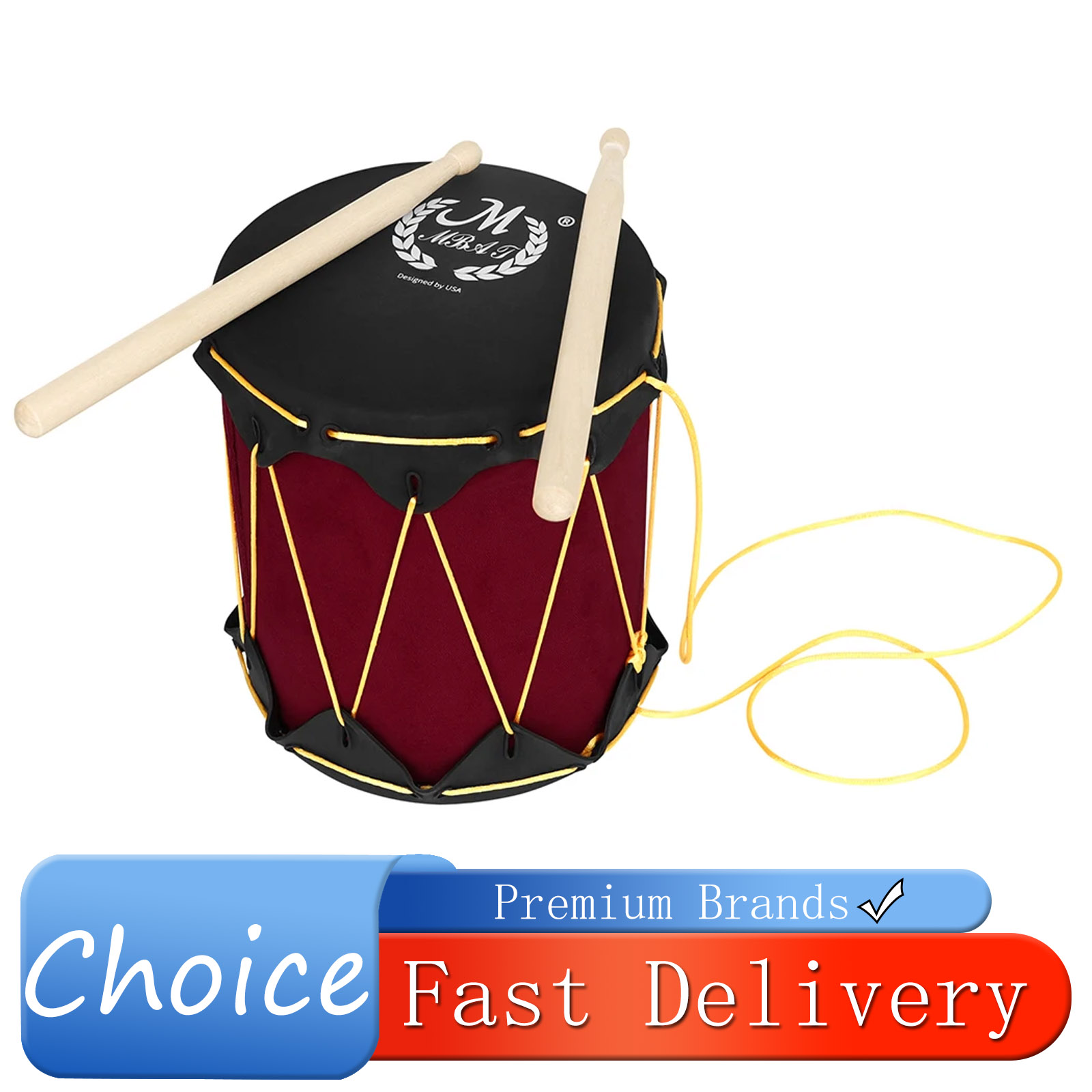กลองยาง IRIN พร้อมสายคล้อง สาม - Musical Instrument Indian บทวิจารณ์และราคา