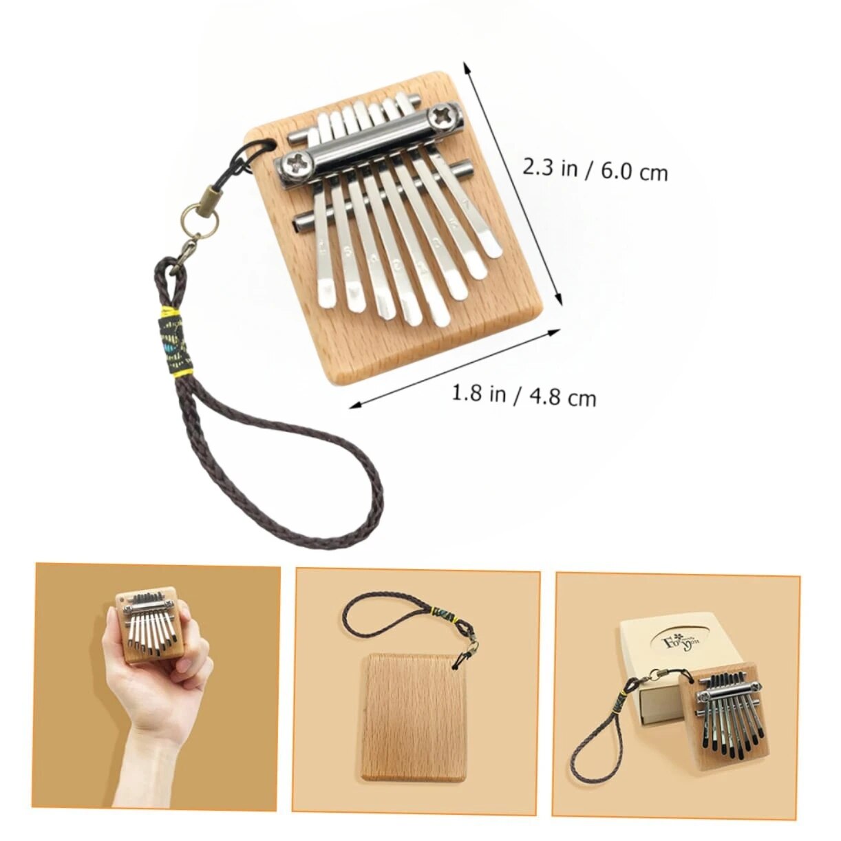 มินิคาลิมบ้า8คีย์นิ้วหัวแม่มือ - Musical Instrument Piano บทวิจารณ์และราคา
