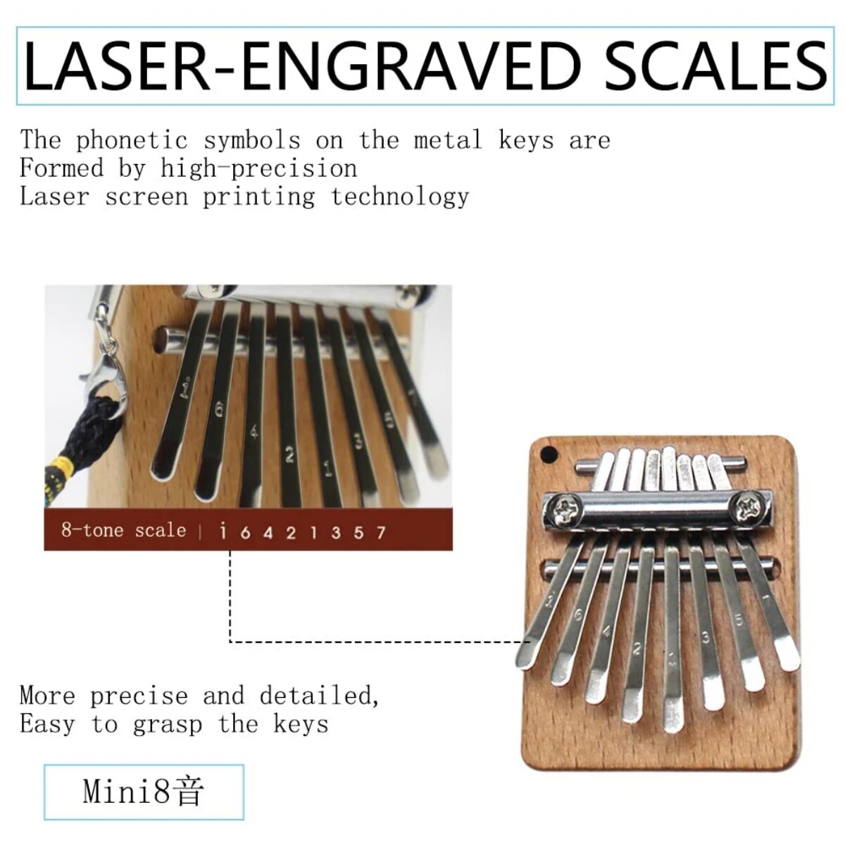 มินิคาลิมบ้า8คีย์นิ้วหัวแม่มือ - Musical Instrument Piano บทวิจารณ์และราคา