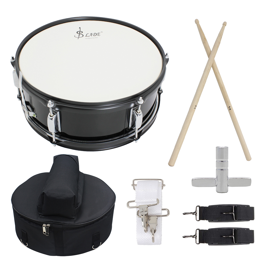 SLADE 14 นิ้วกลองสแนร์โลหะเพลง - Musical Instrument Drum บทวิจารณ์และราคา