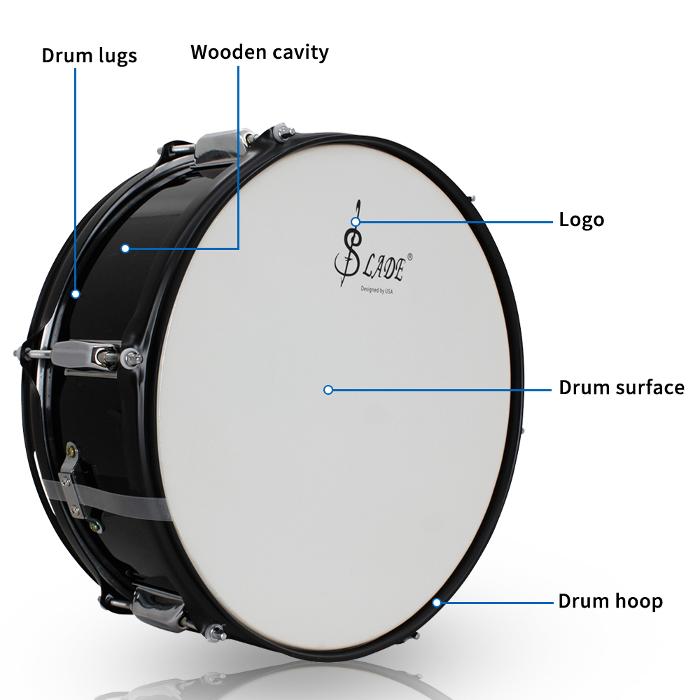 SLADE 14 นิ้วกลองสแนร์โลหะเพลง - Musical Instrument Drum บทวิจารณ์และราคา