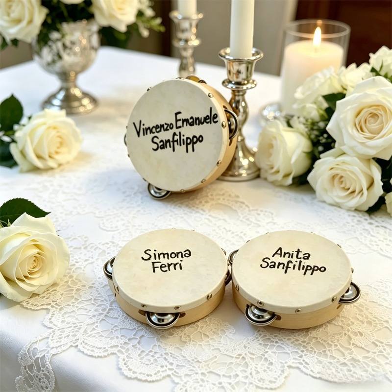 3/5 ชิ้น ﻿   กลองแทมบูรีนงานแต - Musical Instrument With Names บทวิจารณ์และราคา