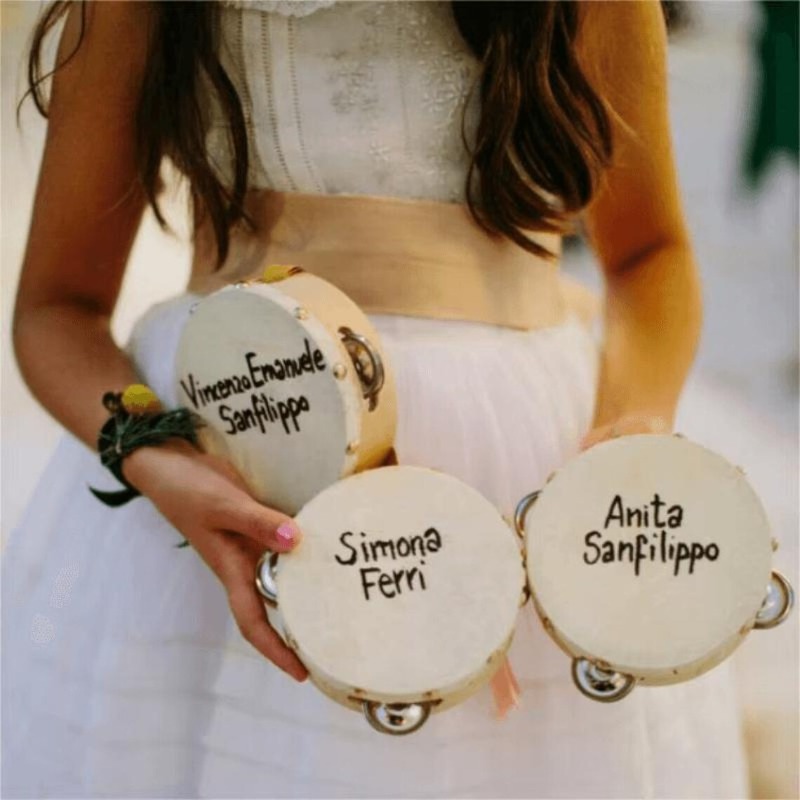 3/5 ชิ้น ﻿   กลองแทมบูรีนงานแต - Musical Instrument With Names บทวิจารณ์และราคา