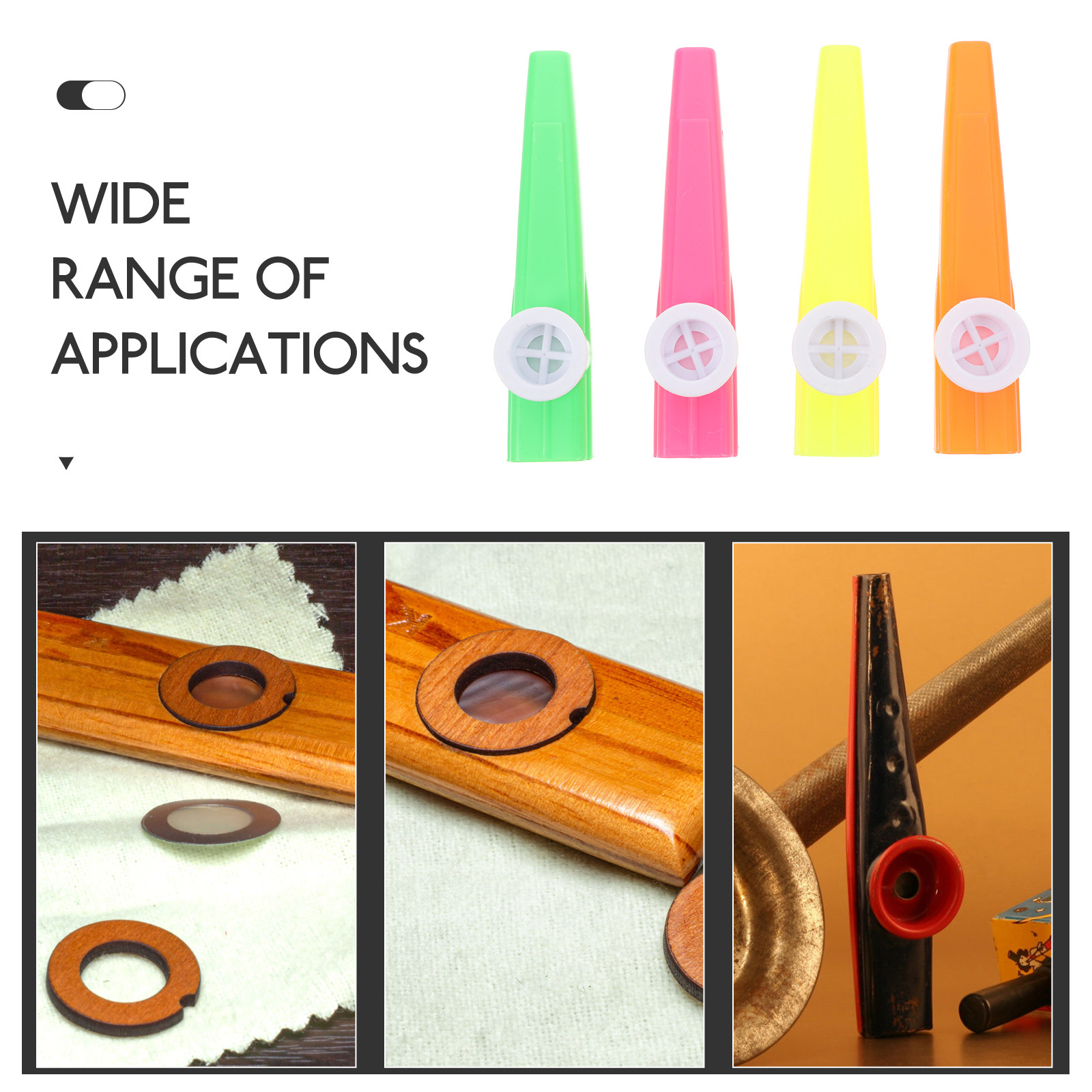 24 ชิ้น คาซูพลาสติกหลากสี น้ำห - Musical Instrument I Play บทวิจารณ์และราคา