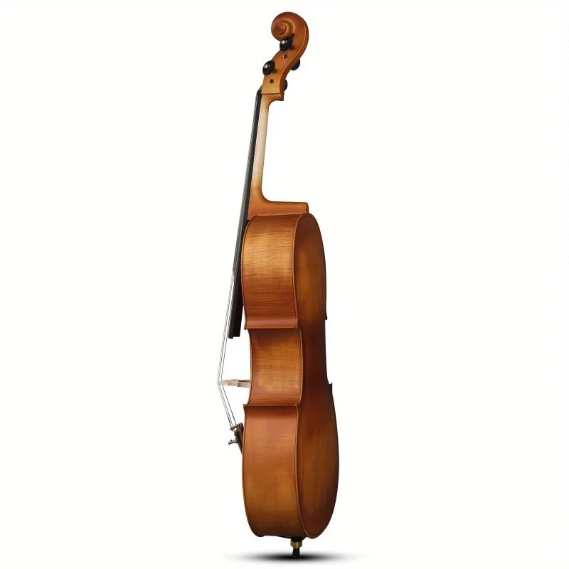 เชลโลไม้บาสวูดสีธรรมชาติแบบด้า - Musical Instrument Cello บทวิจารณ์และราคา