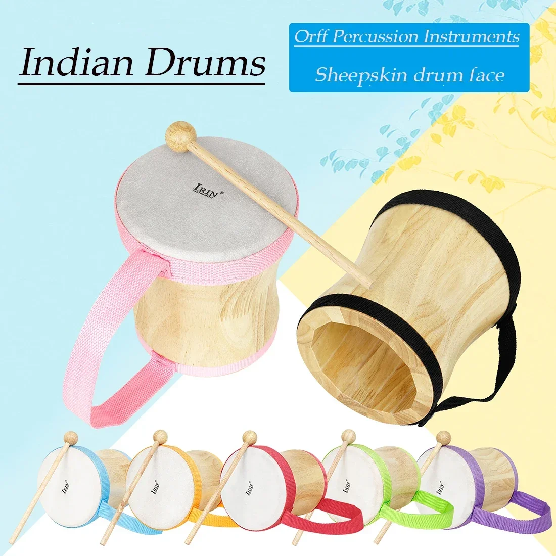 IRIN กลองอินเดียมืออาชีพมือกลอ - Musical Instrument Indian บทวิจารณ์และราคา