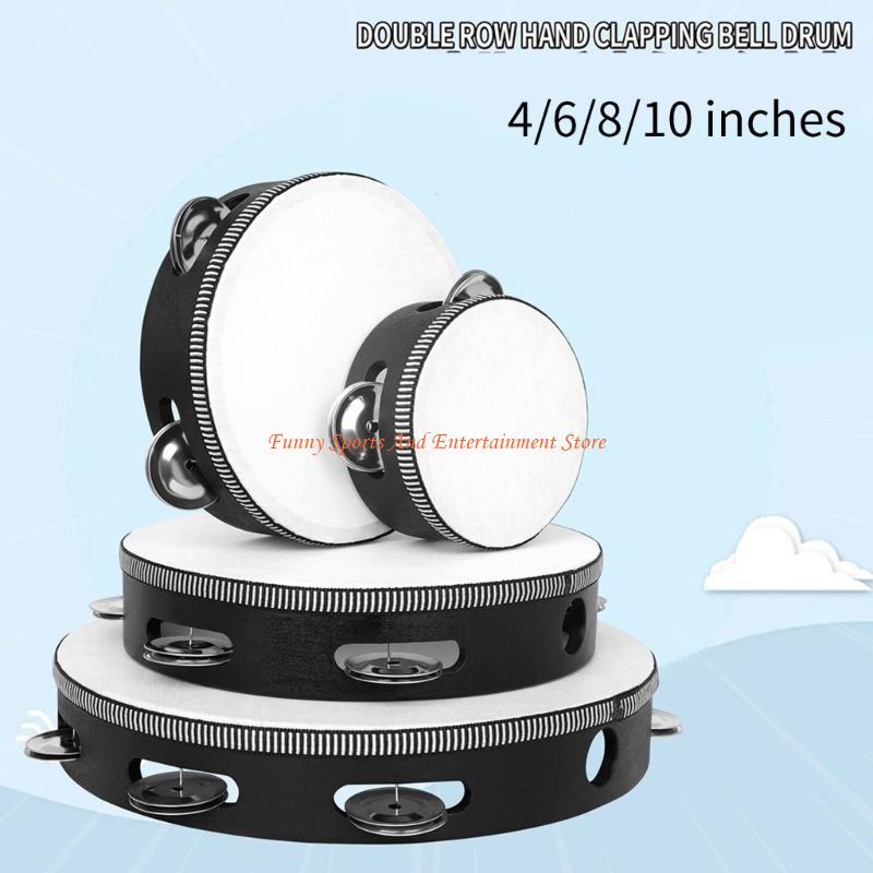 C4DE 4pcs คู่แถว Bells Tambour - Musical Instrument I Play บทวิจารณ์และราคา