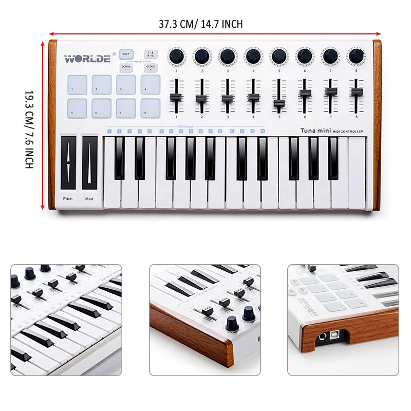 คีย์บอร์ดคอนโทรลเลอร์ MIDI แบบ - Musical Instrument Brands บทวิจารณ์และราคา