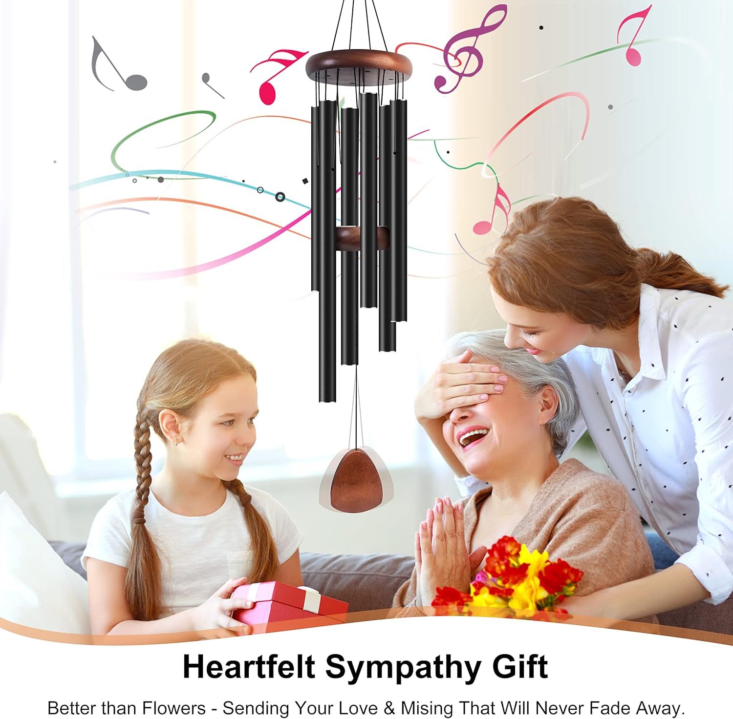 กระดิ่งลมขนาด 28 นิ้ว สำหรับตก - Wind Chime Tubular บทวิจารณ์และราคา