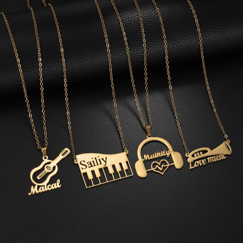 สร้อยคอจี้เครื่องดนตรีแบบกำหนด - Musical Instrument With Names บทวิจารณ์และราคา