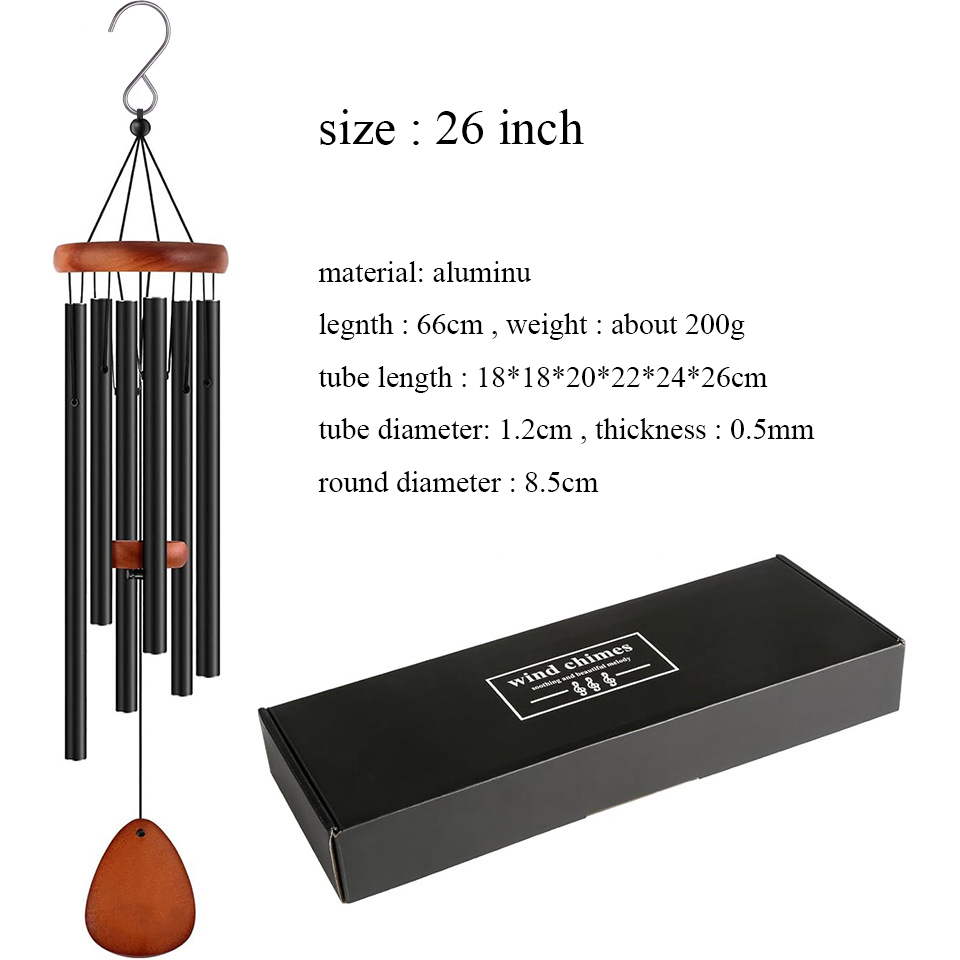 กระดิ่งลมอะลูมิเนียม 26 นิ้ว 6 - Wind Chime Tubular บทวิจารณ์และราคา