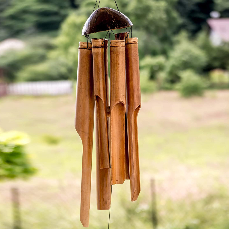 ธรรมชาติ Handmade ไม้ไผ่หลอด W - Wind Chime Tubular บทวิจารณ์และราคา