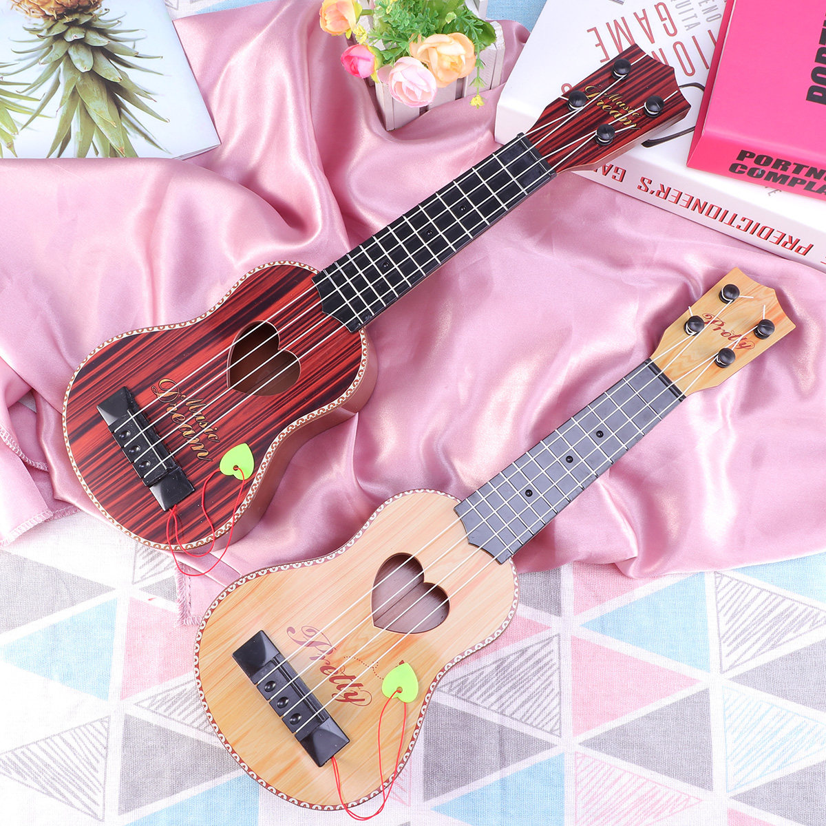 มินิอูคูเลเล่สี่สาย สีน้ำตาล ข - Musical Instrument Harmony บทวิจารณ์และราคา