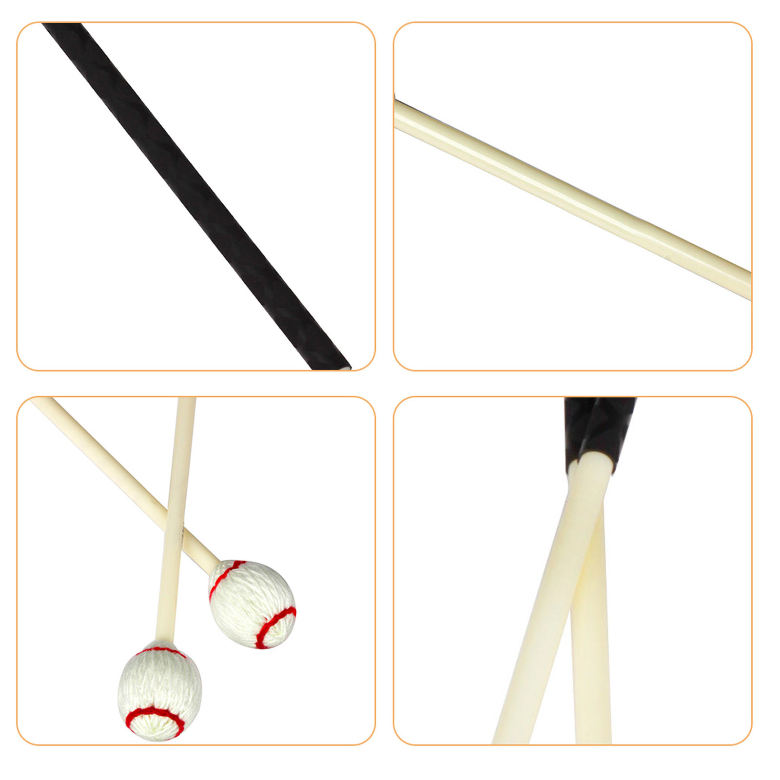 ไม้ตีมาริมบา 1 คู่ ไม้ตีกลองลิ - Musical Instrument Marimba บทวิจารณ์และราคา