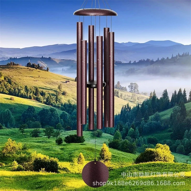 45 นิ้วกลางแจ้ง Wind Chime สีแ - Wind Chime Tubular บทวิจารณ์และราคา