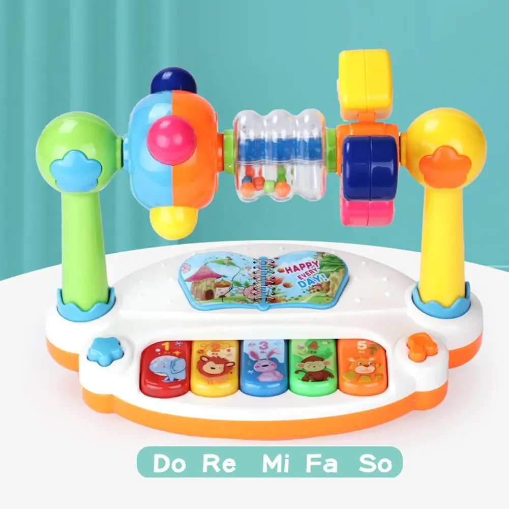 ของเล่นเปียโนเด็กเด็กหมุนเพลงค - Musical Instrument Piano บทวิจารณ์และราคา