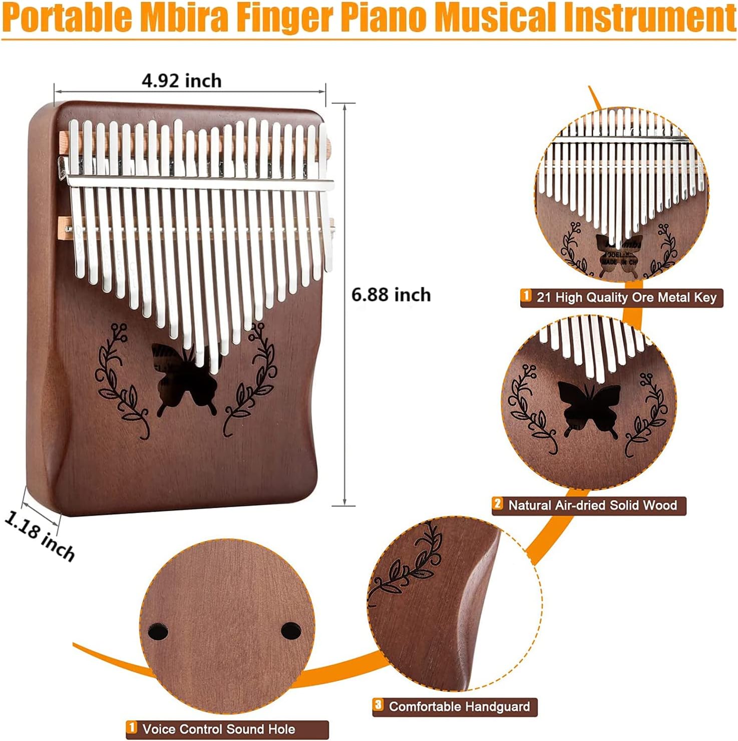 คาลิมบา 21 คีย์ เปียโนนิ้วหัวแ - Musical Instrument Piano บทวิจารณ์และราคา