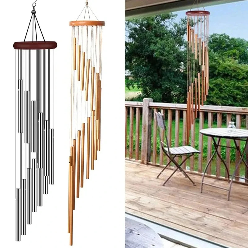 กระดิ่งลมโลหะอะลูมิเนียมพร้อมต - Wind Chime Tubular บทวิจารณ์และราคา