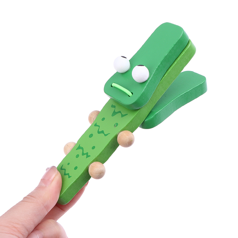 คาสทาเน็ตไม้รูปจระเข้/ทรงกลมสำ - Musical Instruments Cartoon บทวิจารณ์และราคา