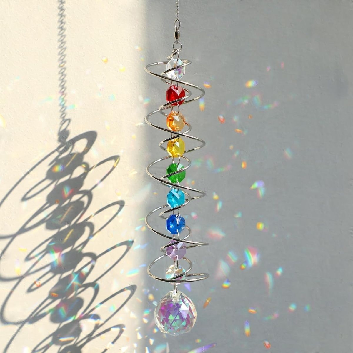 คริสตัล Suncatcher Gazing Ball - Wind Chime Tubular บทวิจารณ์และราคา