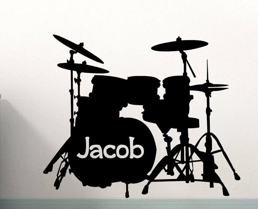 กลองชุดรูปลอกที่กำหนดเองชื่อเค - Musical Instrument With Names บทวิจารณ์และราคา