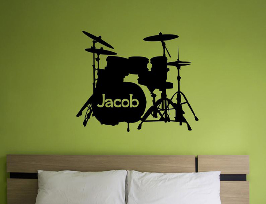 กลองชุดรูปลอกที่กำหนดเองชื่อเค - Musical Instrument With Names บทวิจารณ์และราคา